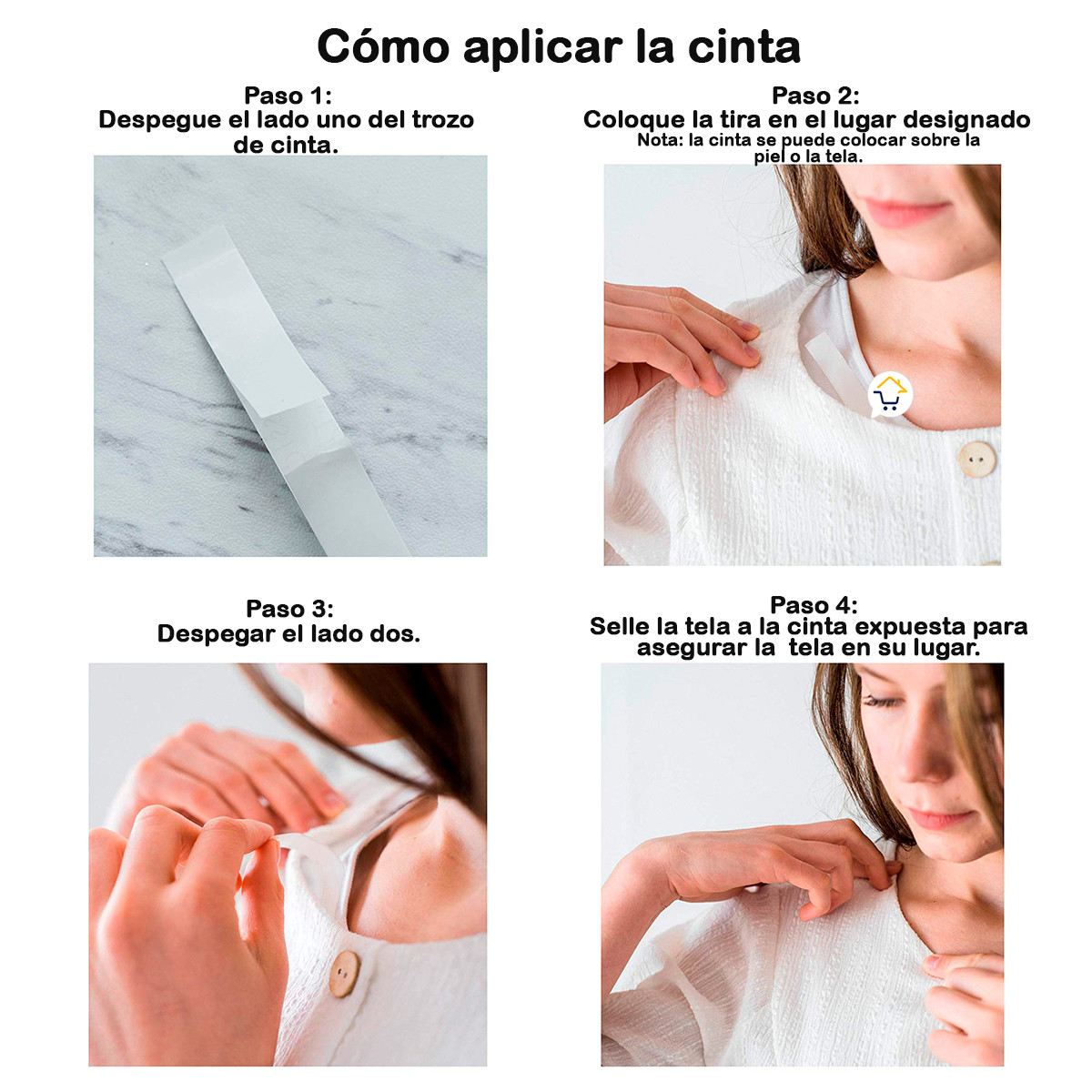 Miniatura 6 de Cinta Doble Cara Ropa Seno x36 ADHR01